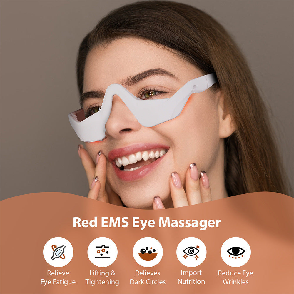 Masajeador Iluminador de Ojos con Microcorriente EMS y Terapia LED