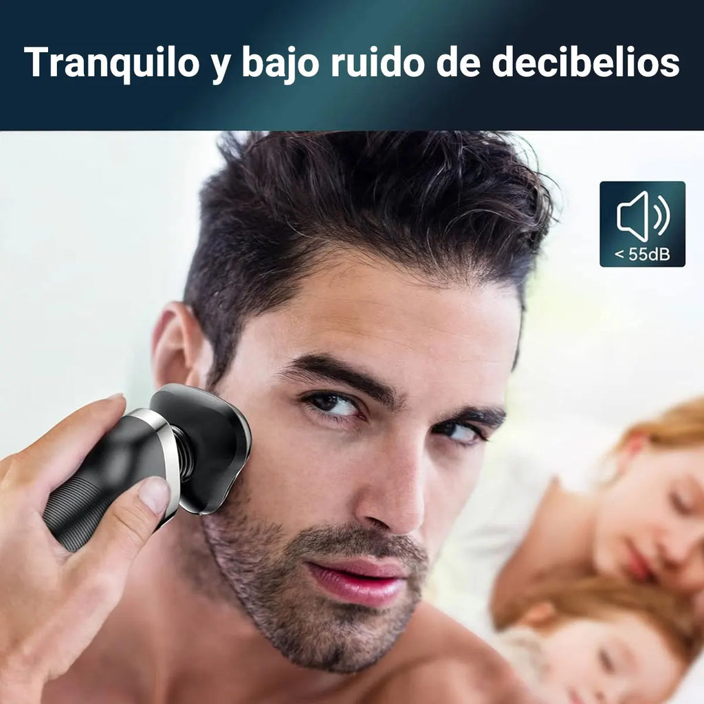 Máquina de Afeitar Eléctrica de Precisión – Cabezal Magnético y Pantalla LED