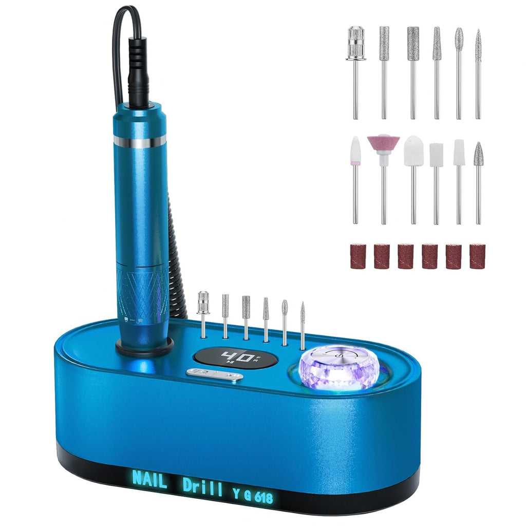 Torno para Uñas Profesional 40,000 RPM con Pantalla LCD