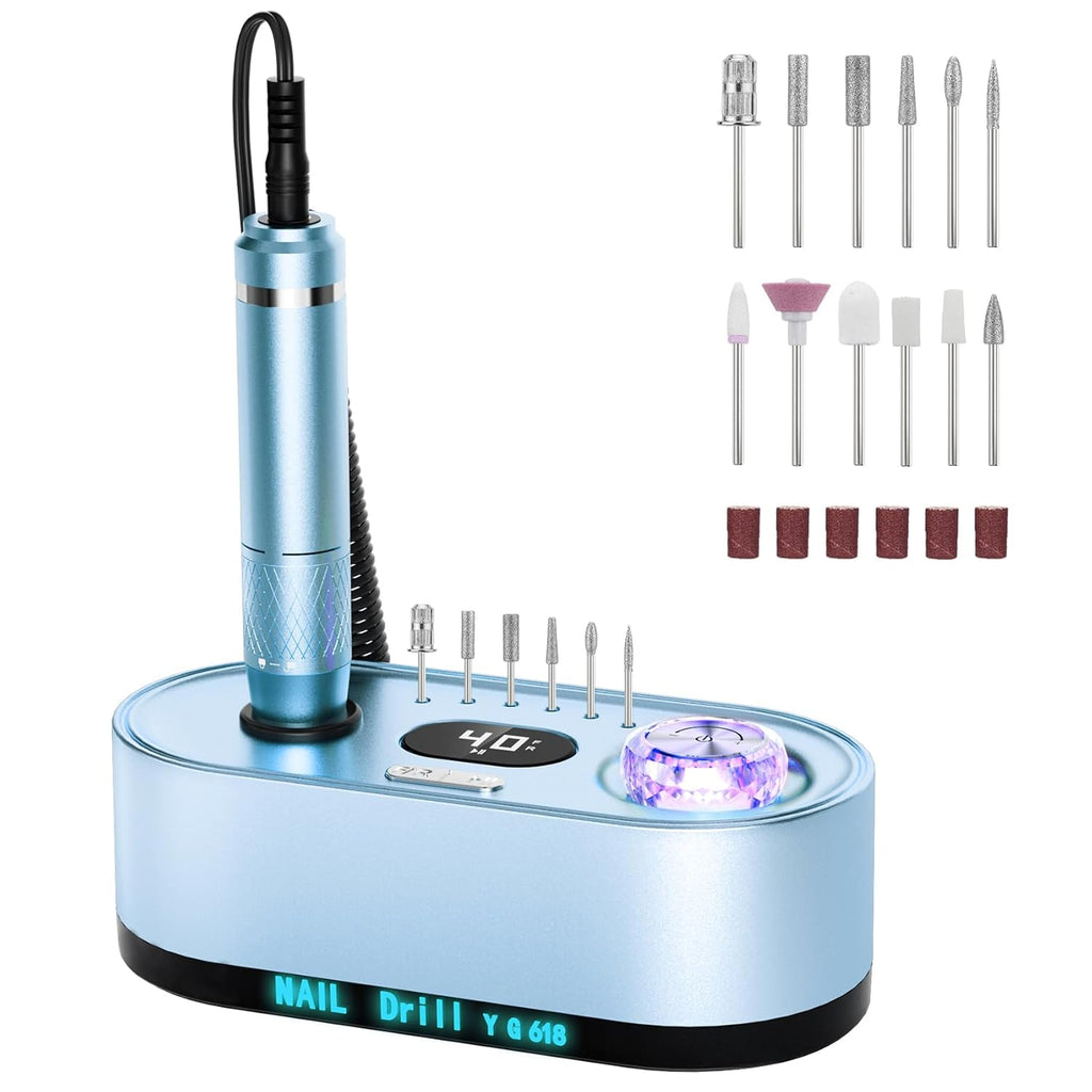 Torno para Uñas Profesional 40,000 RPM con Pantalla LCD