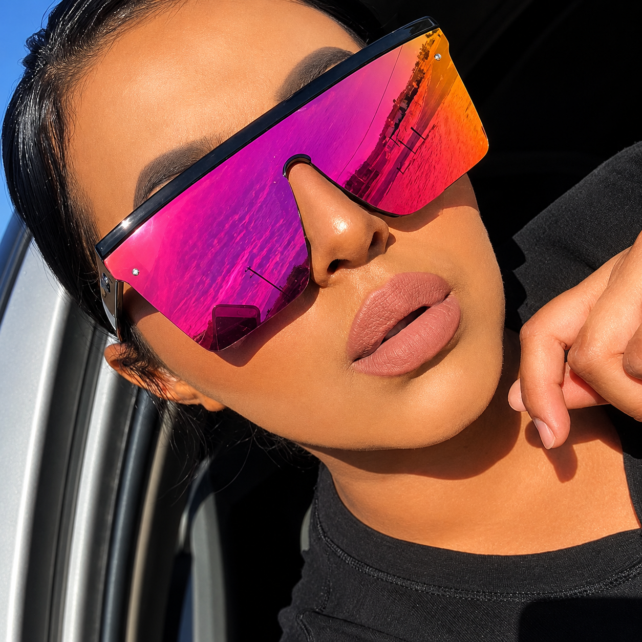 Gafas de Sol Retro con Detalle de Remache – Estilo Unisex