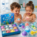 GlowDoll Luxury Kids Bath Set – Pack de Bombas de Baño Mágicas con Luces LED y Sorpresa