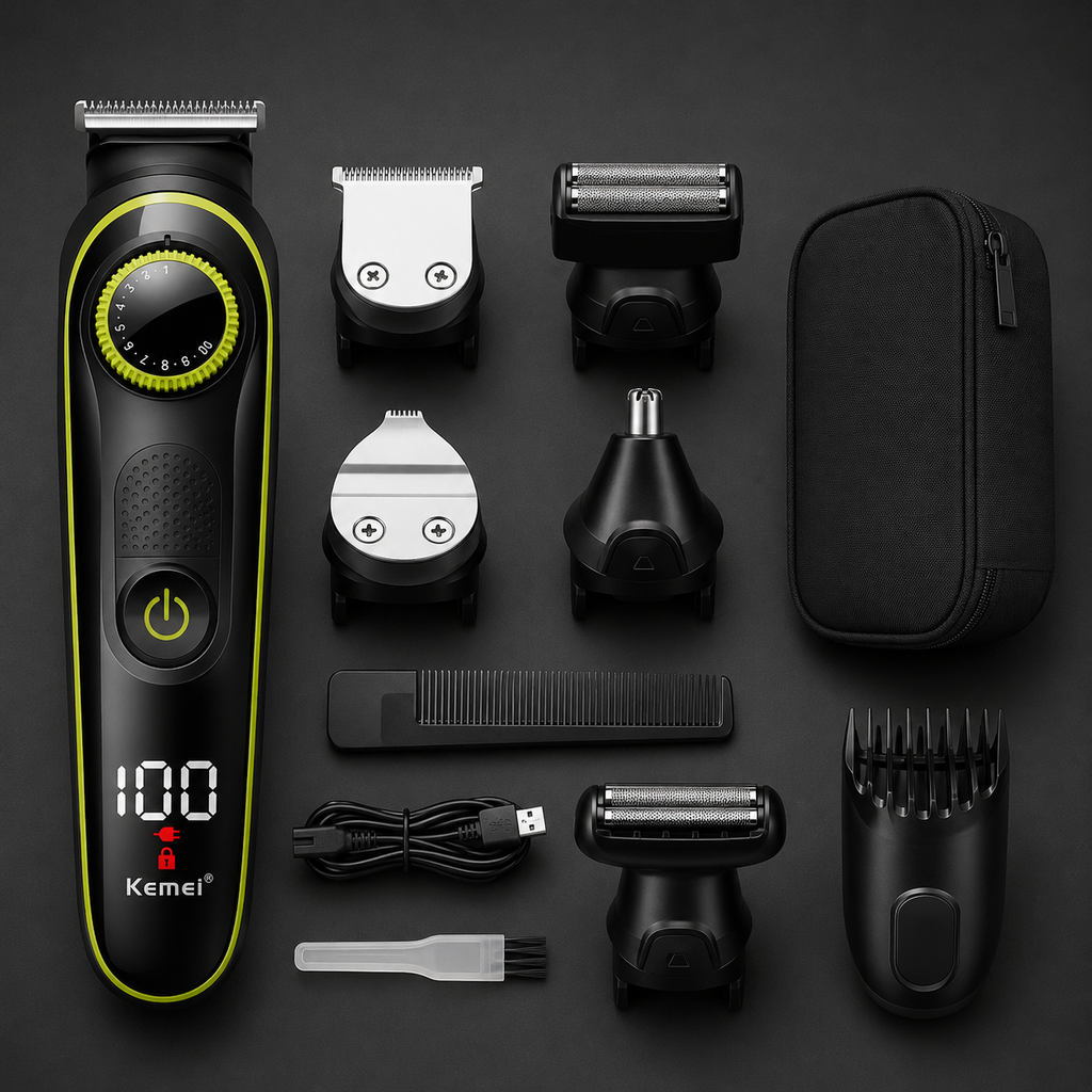 Máquina de Afeitar Multifuncional 5 en 1 – Kit de Aseo Profesional