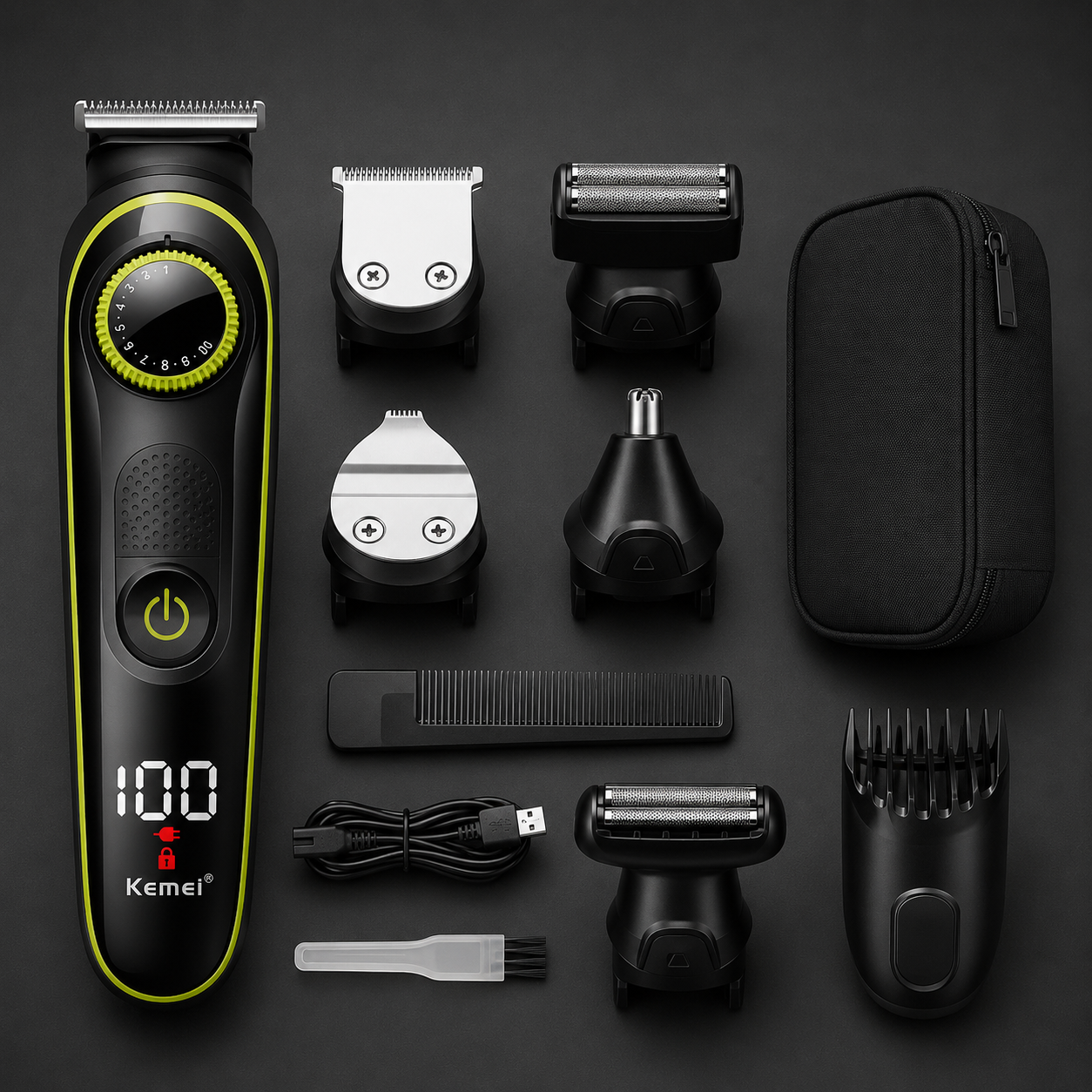 Máquina de Afeitar Multifuncional 5 en 1 – Kit de Aseo Profesional