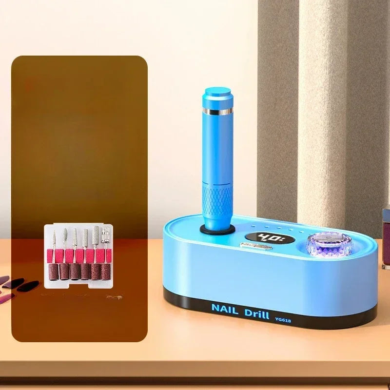 Torno para Uñas Profesional 40,000 RPM con Pantalla LCD