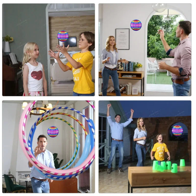 Flying Orb Ball – Boomerang Inteligente con Luces LED y Tecnología de Suspensión