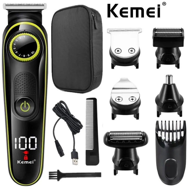 Máquina de Afeitar Multifuncional 5 en 1 – Kit de Aseo Profesional