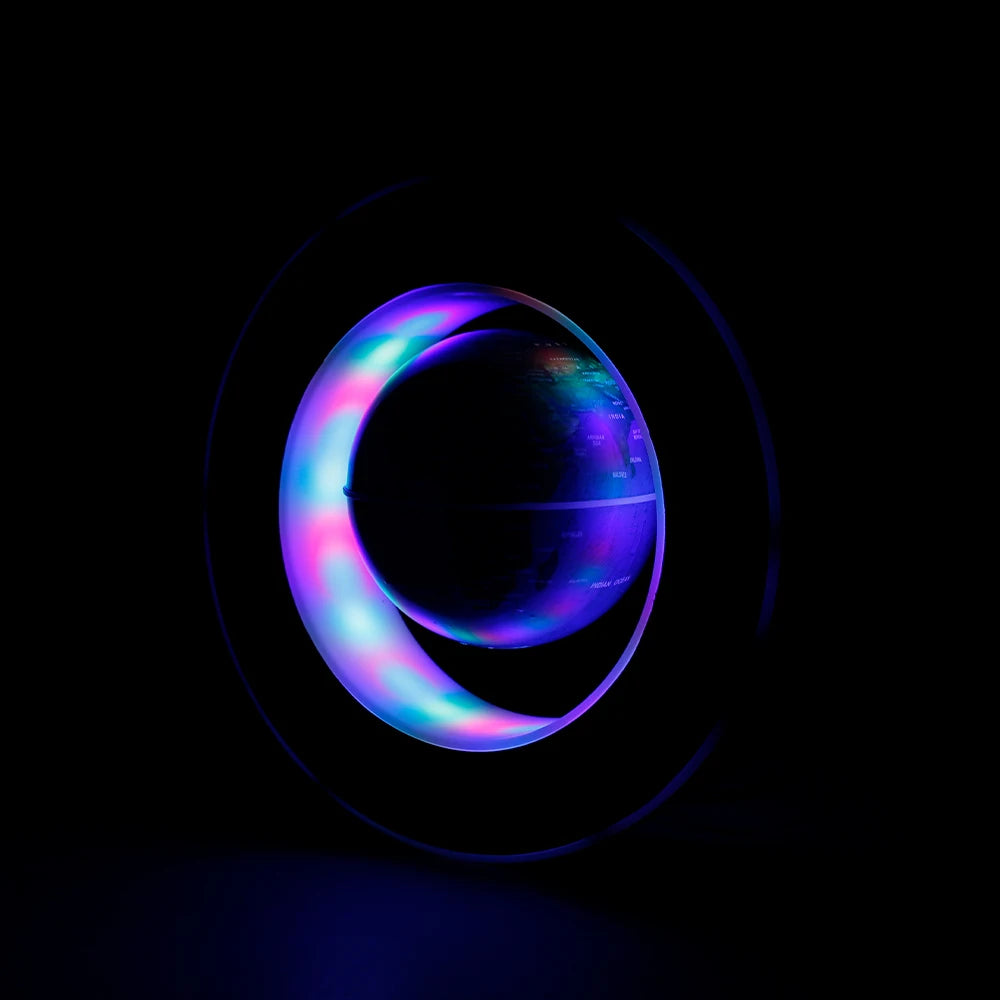 Globo Terráqueo de Levitación Magnética con Luces LED Multicolor