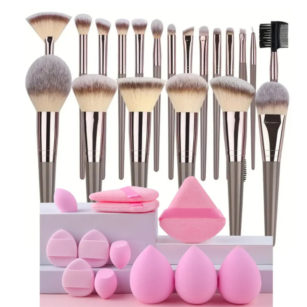 Set de Brochas de Maquillaje Profesional (3 a 20 piezas)