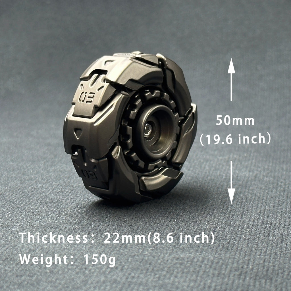 Fidget Slider Armor – Spinner de Metal con Apertura Mecánica