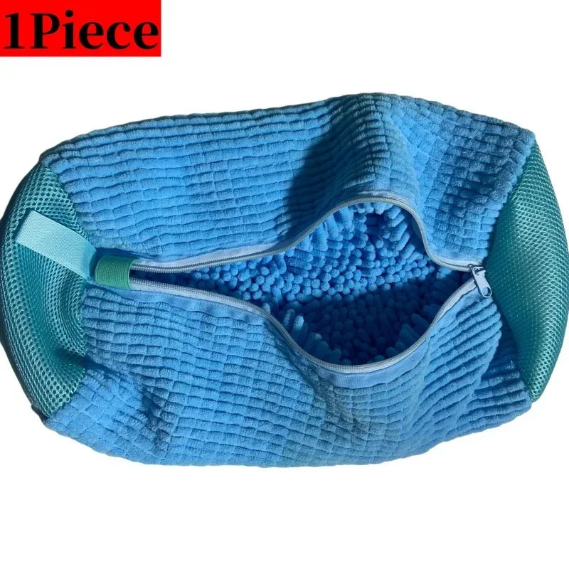 Kit de Lavado de Calzado – Bolsa Protectora para Lavadora y Cepillo de Limpieza con Dispensador