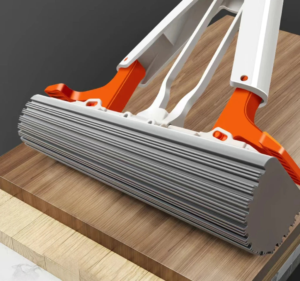 Mopa Plana Autoescurrible Pro – Limpieza Manos Libres con Esponja de Alta Absorción