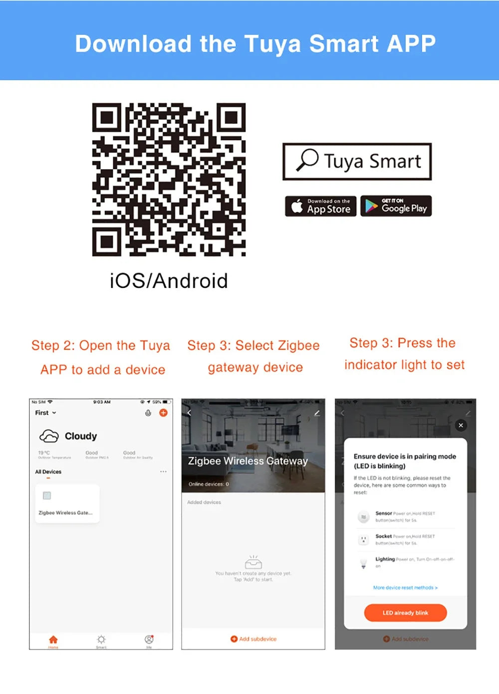 Sensor de Inundación y Fugas de Agua Tuya Zigbee 3.0 | Detector Inteligente Inalámbrico con Alerta Remota en Tiempo Real para App Smart Life