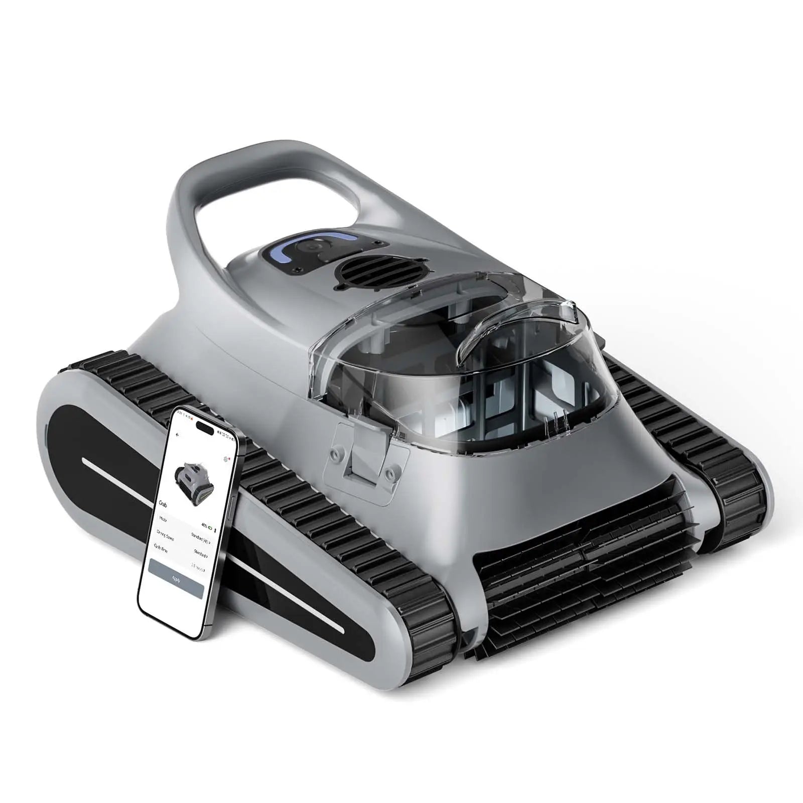Seauto Crab Pro: Robot Limpiafondos Inalámbrico de Alta Potencia para Piscinas Enterradas (Hasta 200 m²)