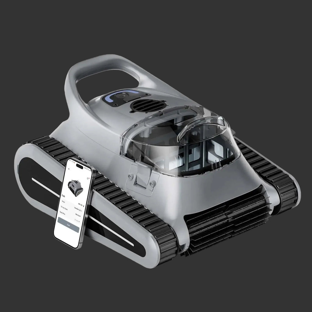 Seauto Crab Pro: Robot Limpiafondos Inalámbrico de Alta Potencia para Piscinas Enterradas (Hasta 200 m²)