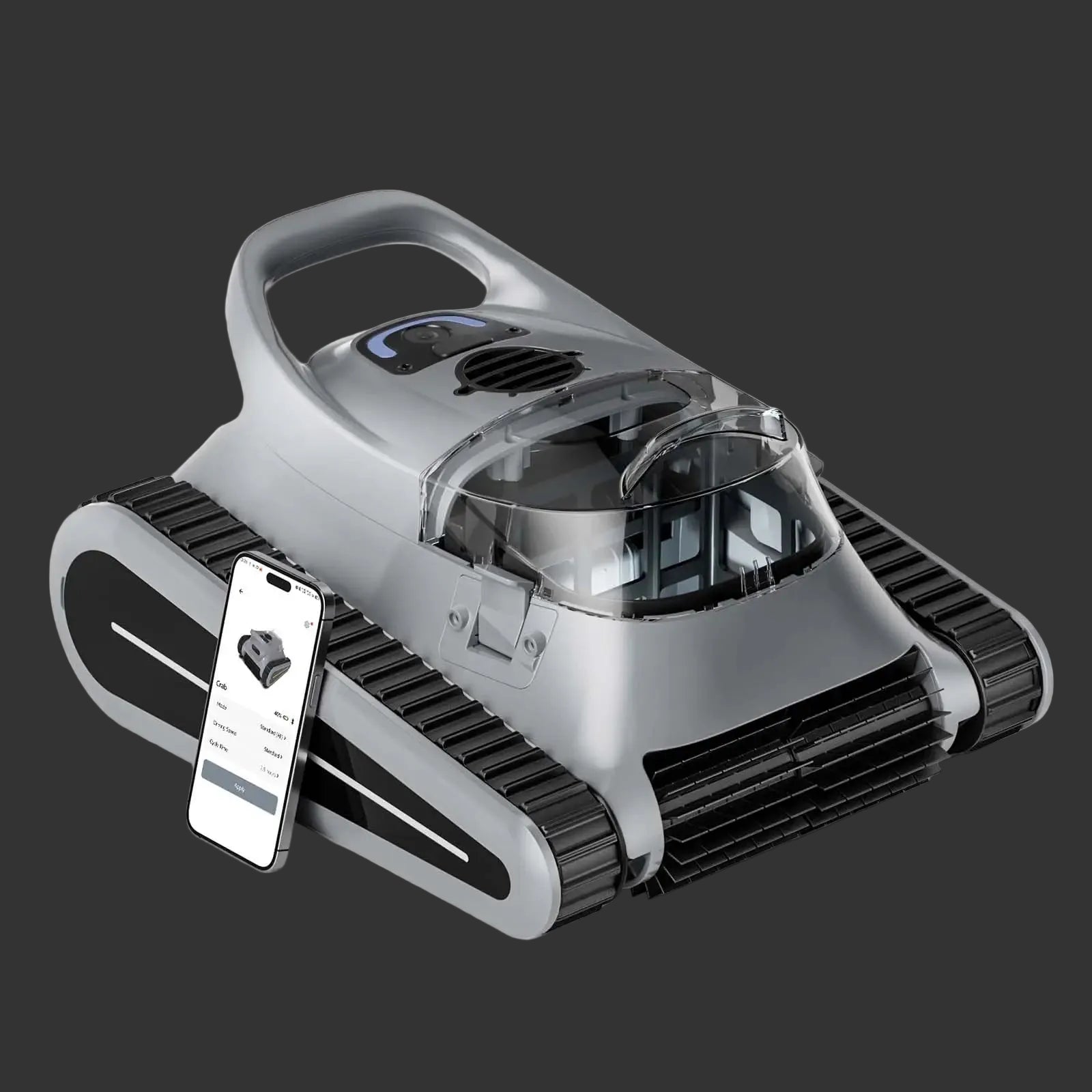 Seauto Crab Pro: Robot Limpiafondos Inalámbrico de Alta Potencia para Piscinas Enterradas (Hasta 200 m²)