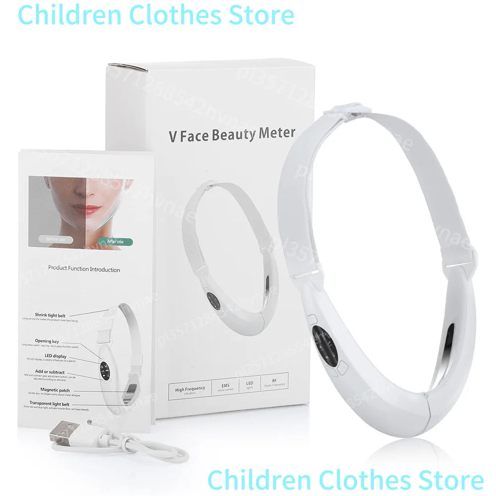Dispositivo de Elevación Facial V-Line con EMS y Fototerapia LED