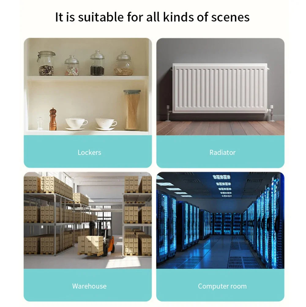 Sensor de Inundación y Fugas de Agua Tuya Zigbee 3.0 | Detector Inteligente Inalámbrico con Alerta Remota en Tiempo Real para App Smart Life
