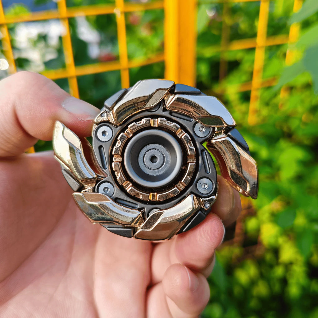 Fidget Slider Armor – Spinner de Metal con Apertura Mecánica