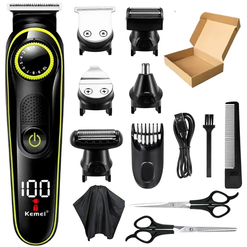 Máquina de Afeitar Multifuncional 5 en 1 – Kit de Aseo Profesional