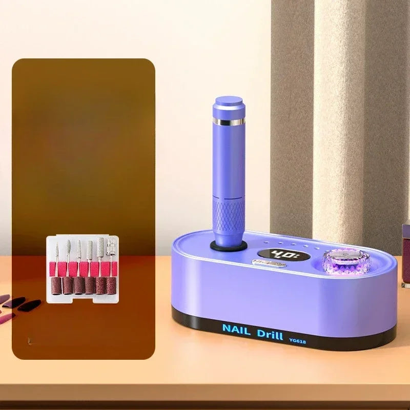 Torno para Uñas Profesional 40,000 RPM con Pantalla LCD