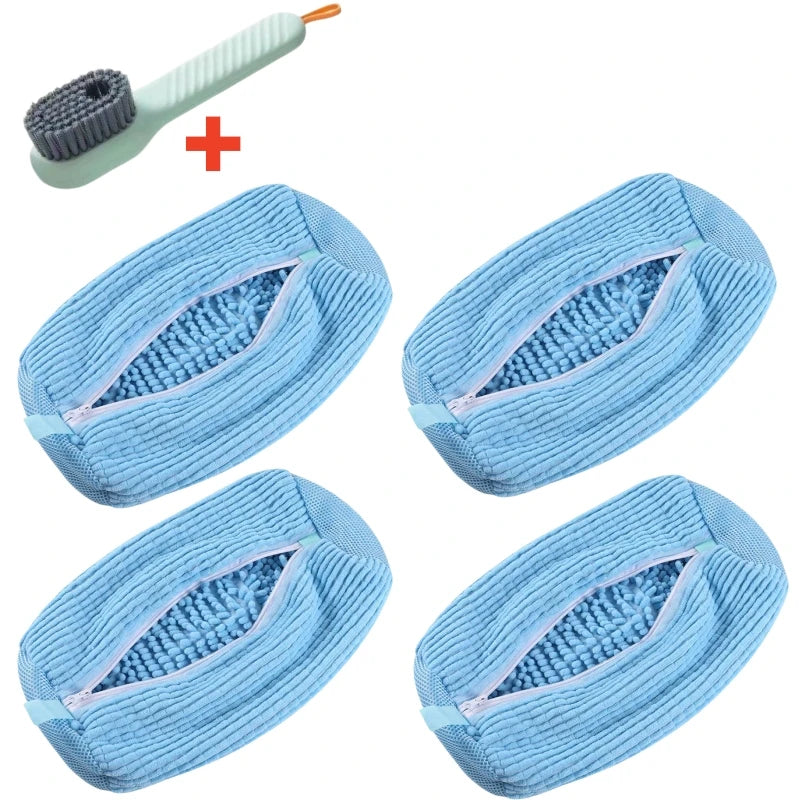 Kit de Lavado de Calzado – Bolsa Protectora para Lavadora y Cepillo de Limpieza con Dispensador