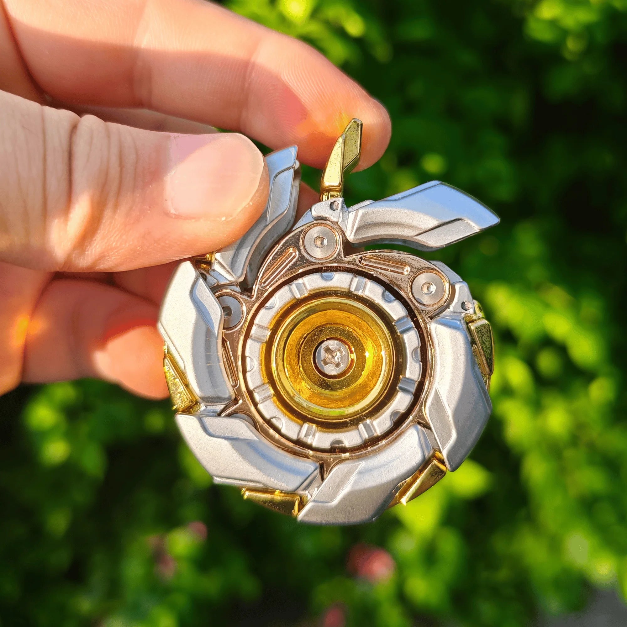 Fidget Slider Armor – Spinner de Metal con Apertura Mecánica