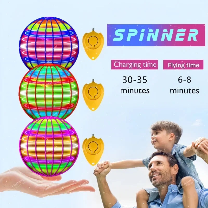 Flying Orb Ball – Boomerang Inteligente con Luces LED y Tecnología de Suspensión