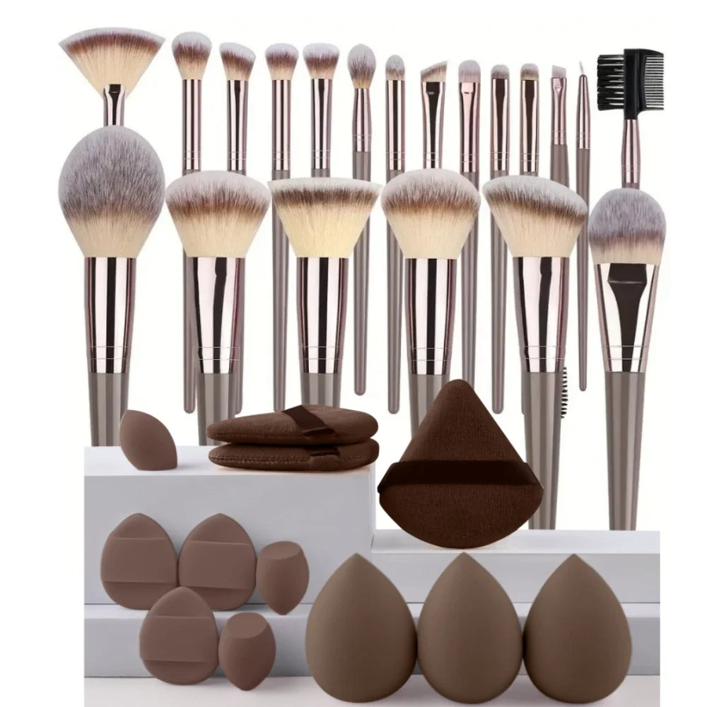 Set de Brochas de Maquillaje Profesional (3 a 20 piezas)