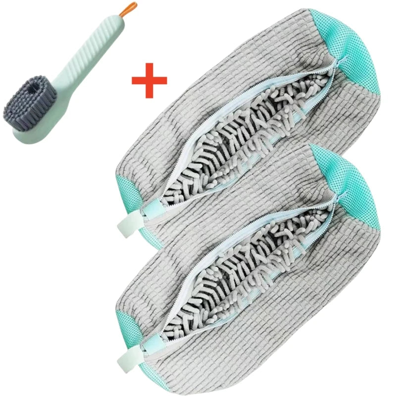 Kit de Lavado de Calzado – Bolsa Protectora para Lavadora y Cepillo de Limpieza con Dispensador