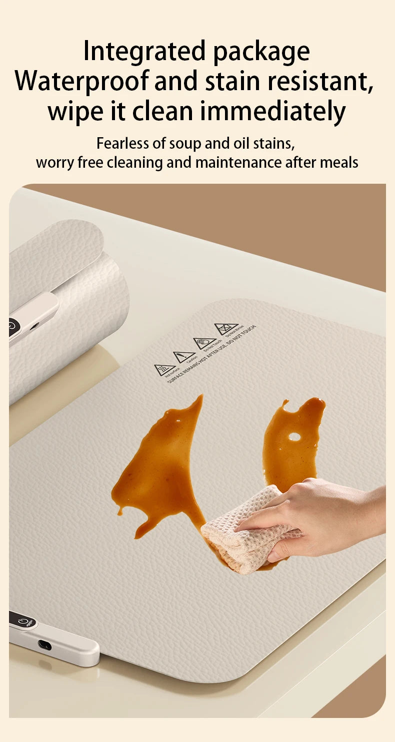 Bandeja de Calentamiento de Silicona Multifuncional – Plegable, Impermeable y de Bajo Consumo