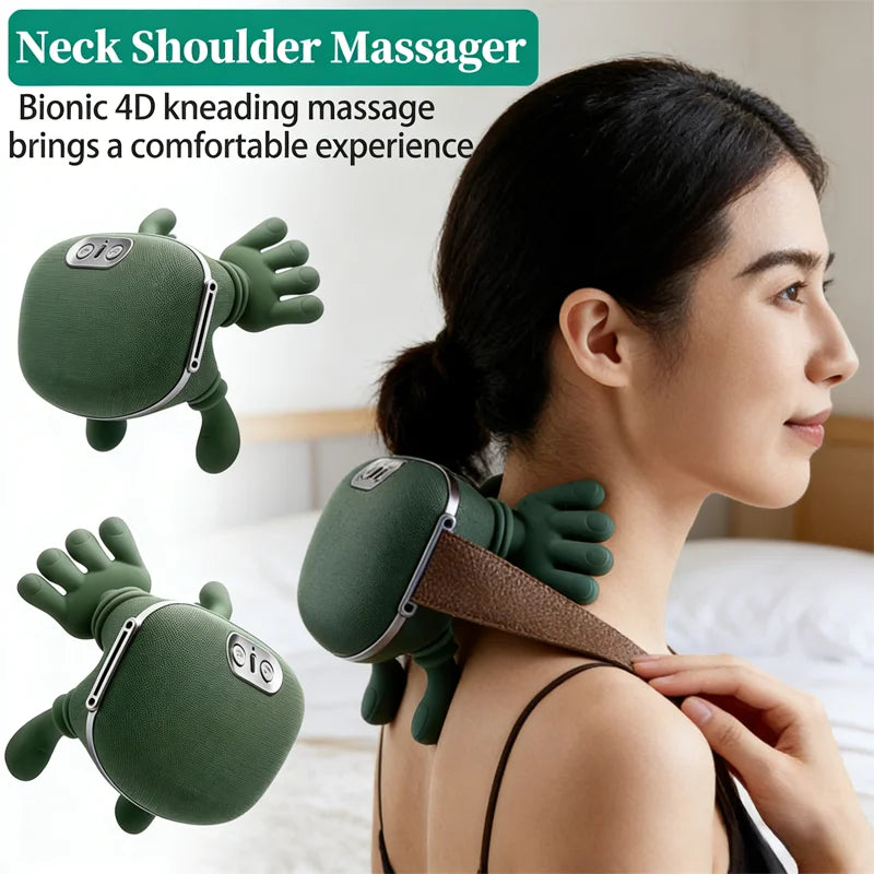 Masajeador de Trapecio y Cuello 4D – Alivio Profundo de Hombros y Cervicales