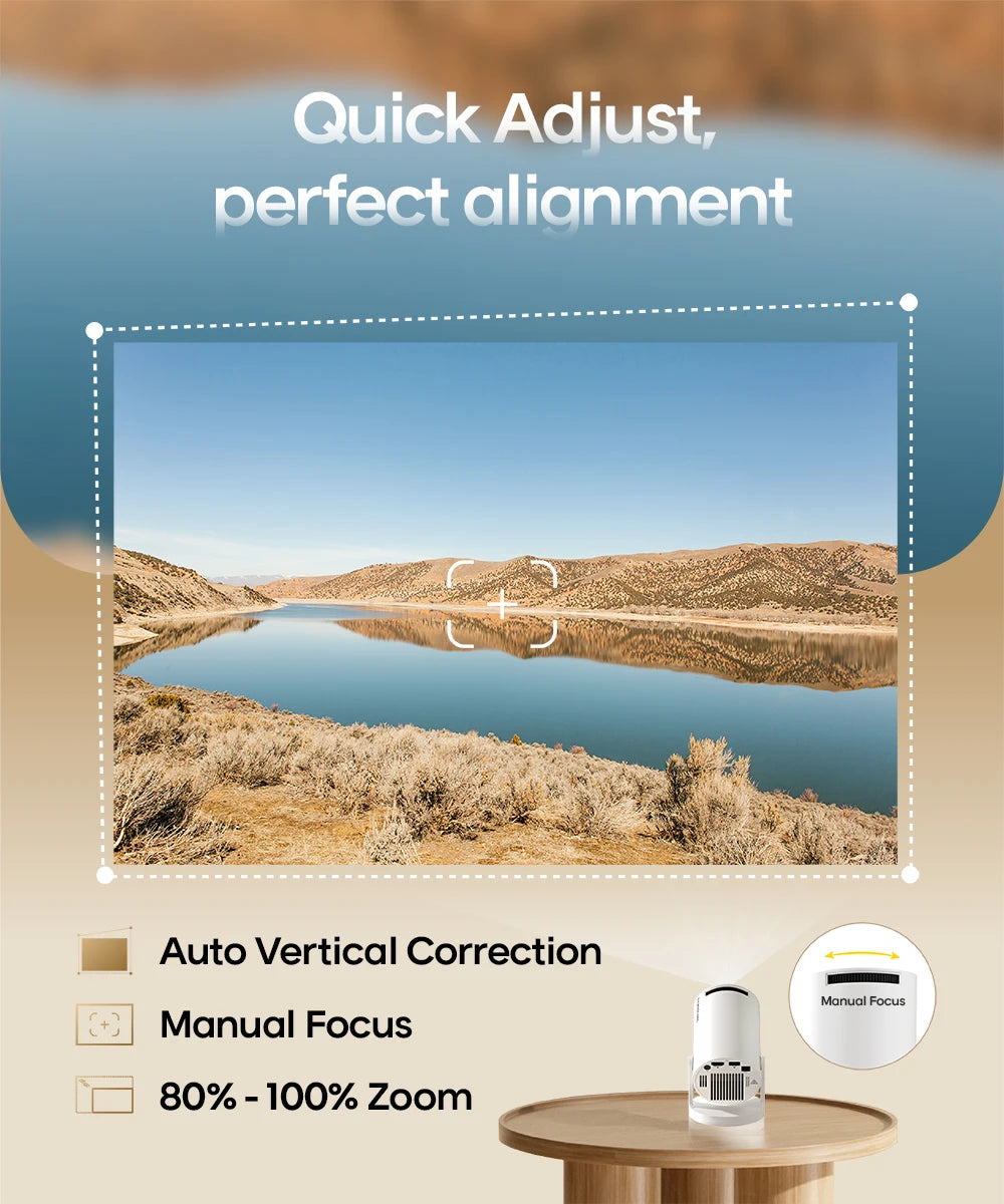 Proyector Inteligente Magcubic HY300 PRO | Mini Proyector Portátil Android 14 con WiFi 6 Dual, 290 ANSI, Soporte 8K, Bluetooth 5.4 y Rotación de 180°