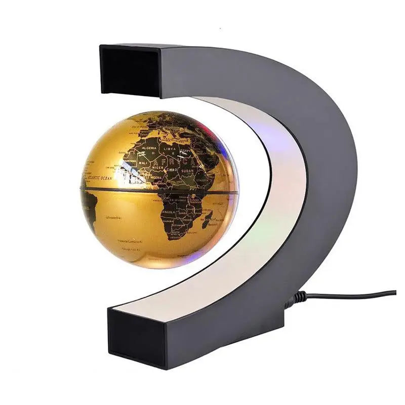 Globo Terráqueo de Levitación Magnética con Luz LED – Lámpara Antigravedad