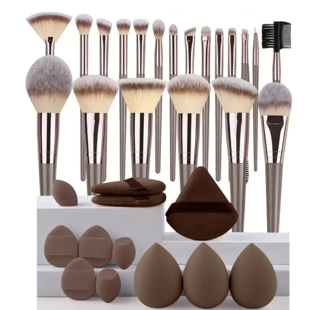 Set de Brochas de Maquillaje Profesional (3 a 20 piezas)