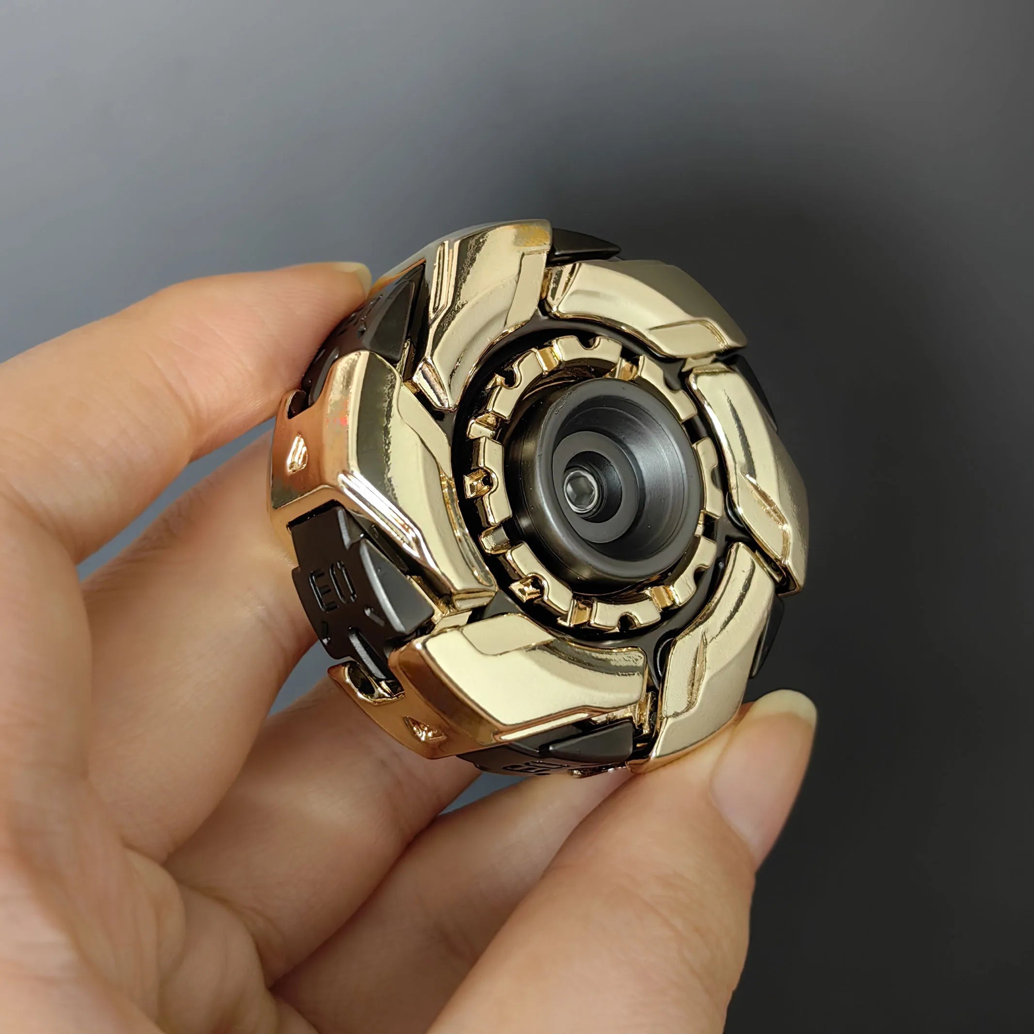 Fidget Slider Armor – Spinner de Metal con Apertura Mecánica