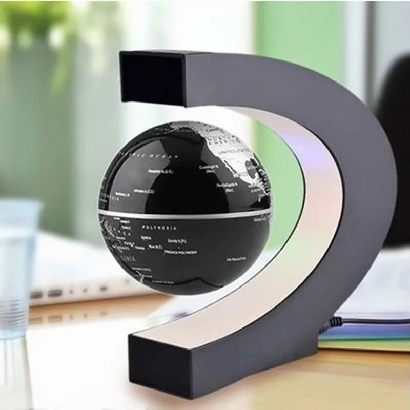 Globo Terráqueo de Levitación Magnética con Luz LED – Lámpara Antigravedad