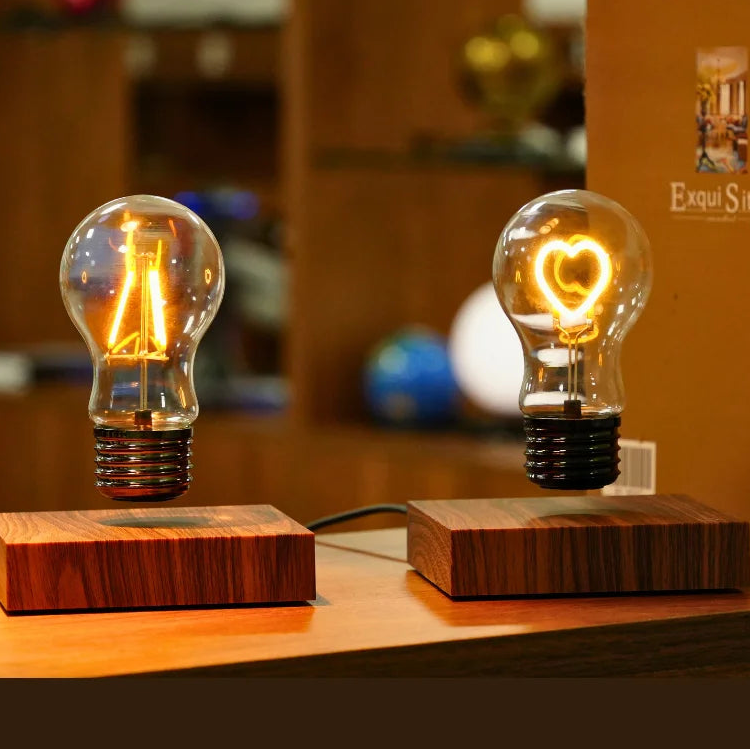 Lámpara de Bombilla LED Flotante con Levitación Magnética HCNT