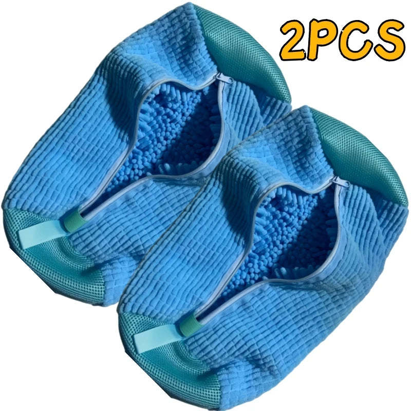 Kit de Lavado de Calzado – Bolsa Protectora para Lavadora y Cepillo de Limpieza con Dispensador