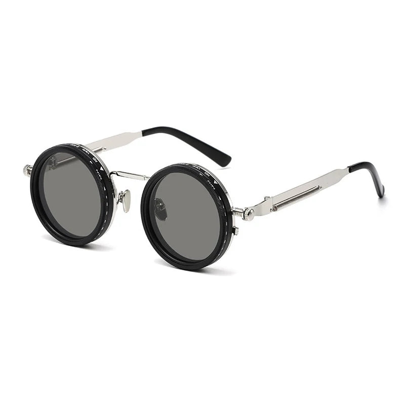 Gafas de Sol Polarizadas Retro Punk – Lentes ND9 con Atenuación Ajustable y Protección UV400