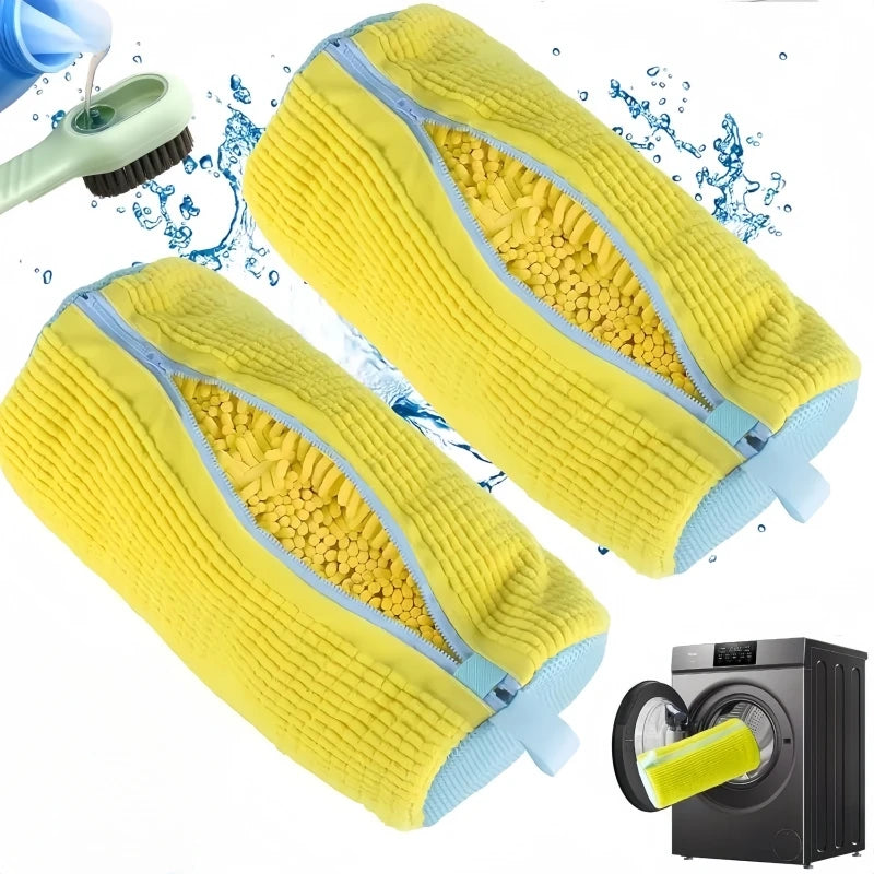 Kit de Lavado de Calzado – Bolsa Protectora para Lavadora y Cepillo de Limpieza con Dispensador