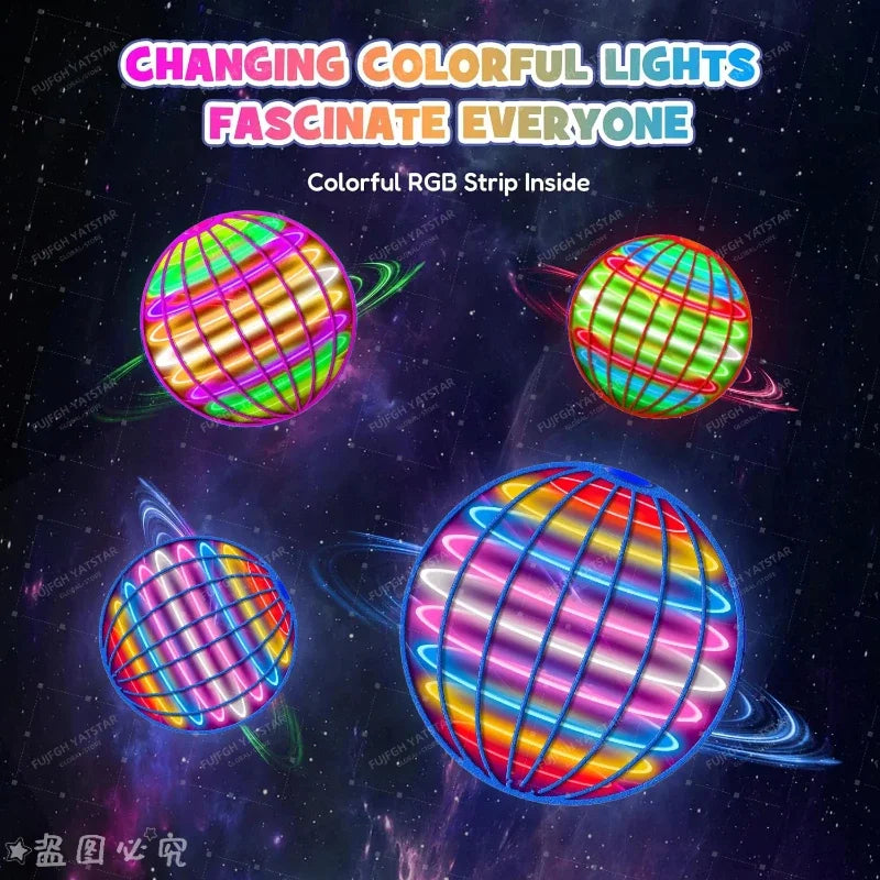 Flying Orb Ball – Boomerang Inteligente con Luces LED y Tecnología de Suspensión