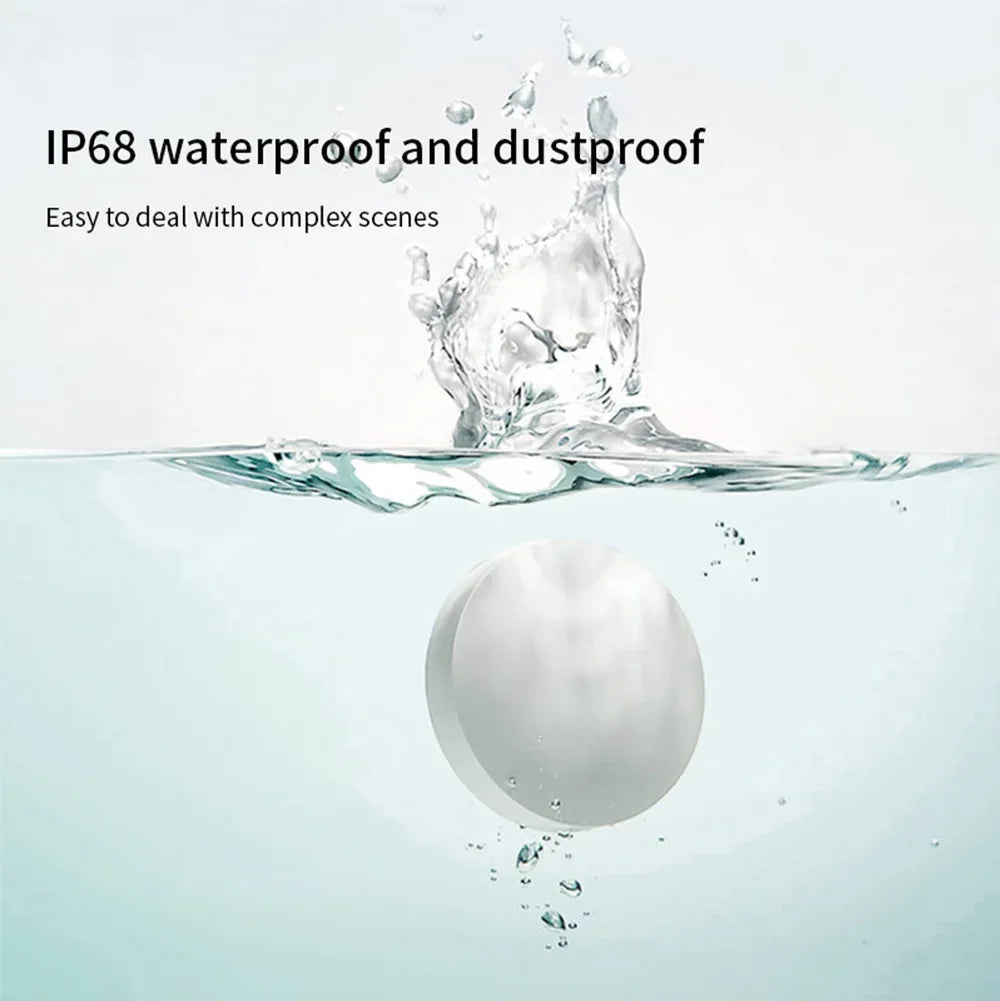 Sensor de Inundación y Fugas de Agua Tuya Zigbee 3.0 | Detector Inteligente Inalámbrico con Alerta Remota en Tiempo Real para App Smart Life