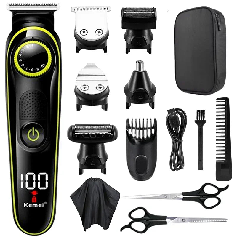 Máquina de Afeitar Multifuncional 5 en 1 – Kit de Aseo Profesional