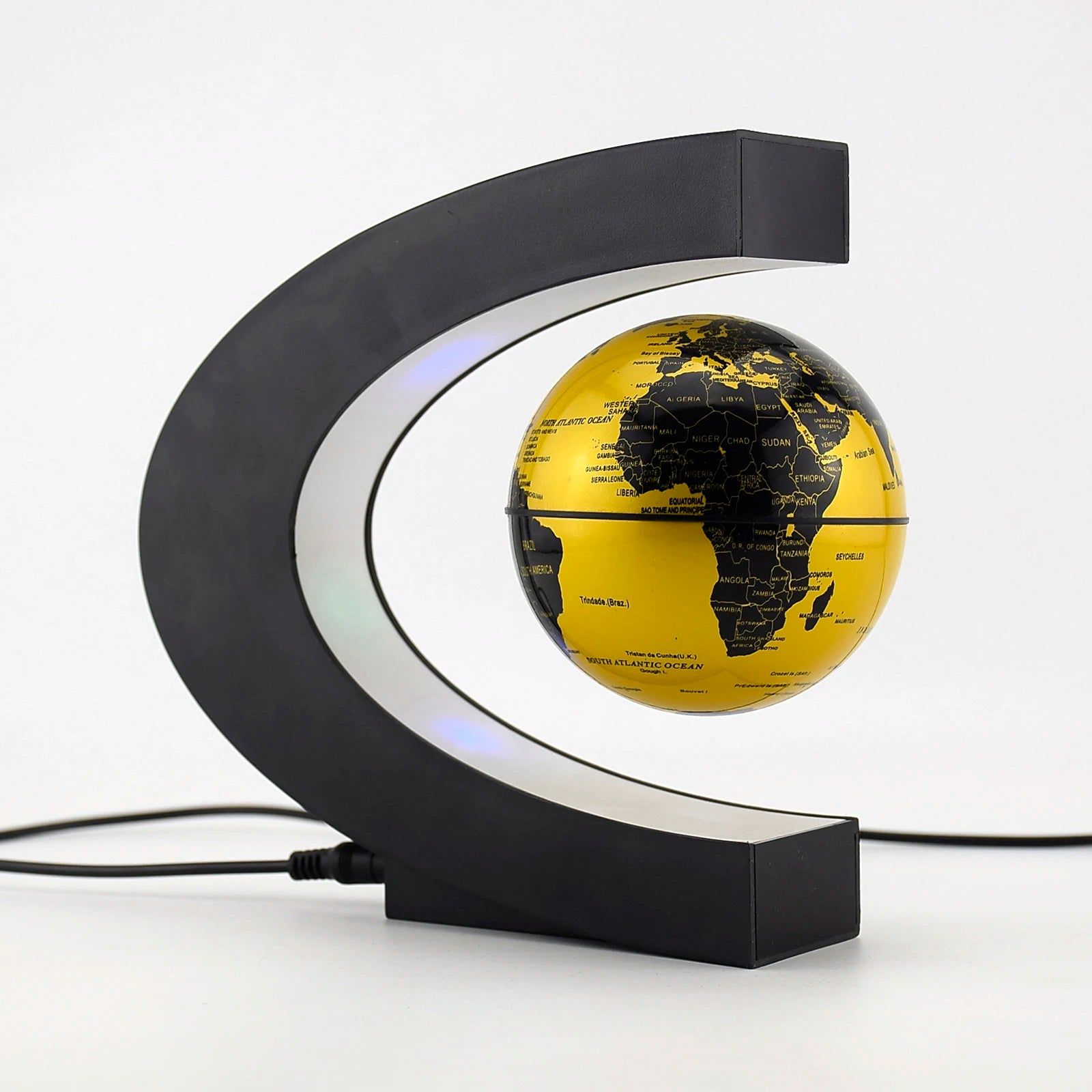 Globo Terráqueo de Levitación Magnética con Luz LED – Lámpara Antigravedad