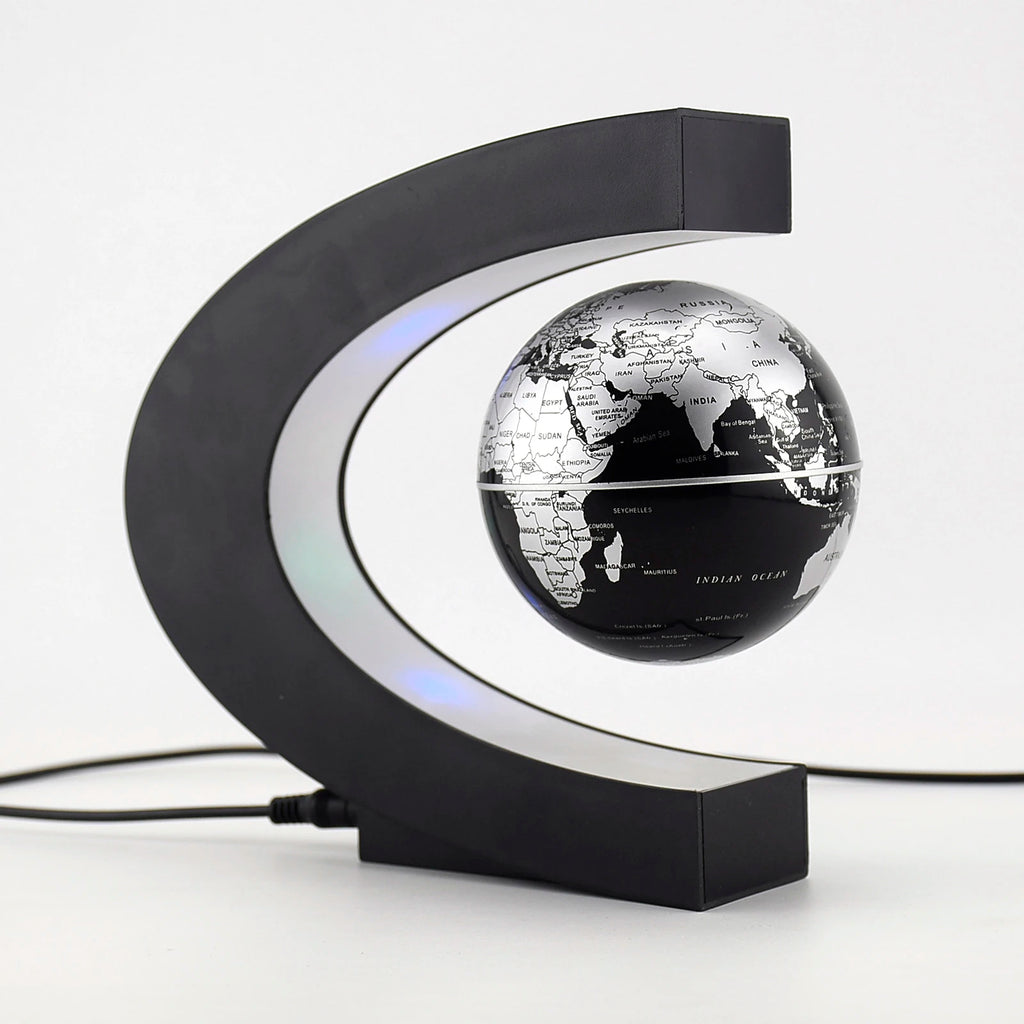 Globo Terráqueo de Levitación Magnética con Luz LED – Lámpara Antigravedad