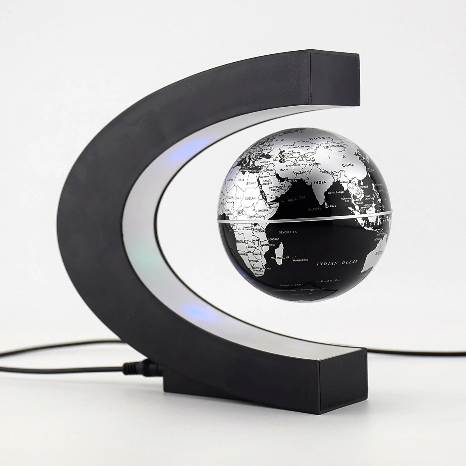 Globo Terráqueo de Levitación Magnética con Luz LED – Lámpara Antigravedad