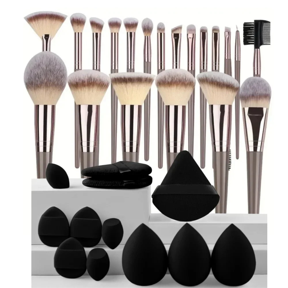 Set de Brochas de Maquillaje Profesional (3 a 20 piezas)