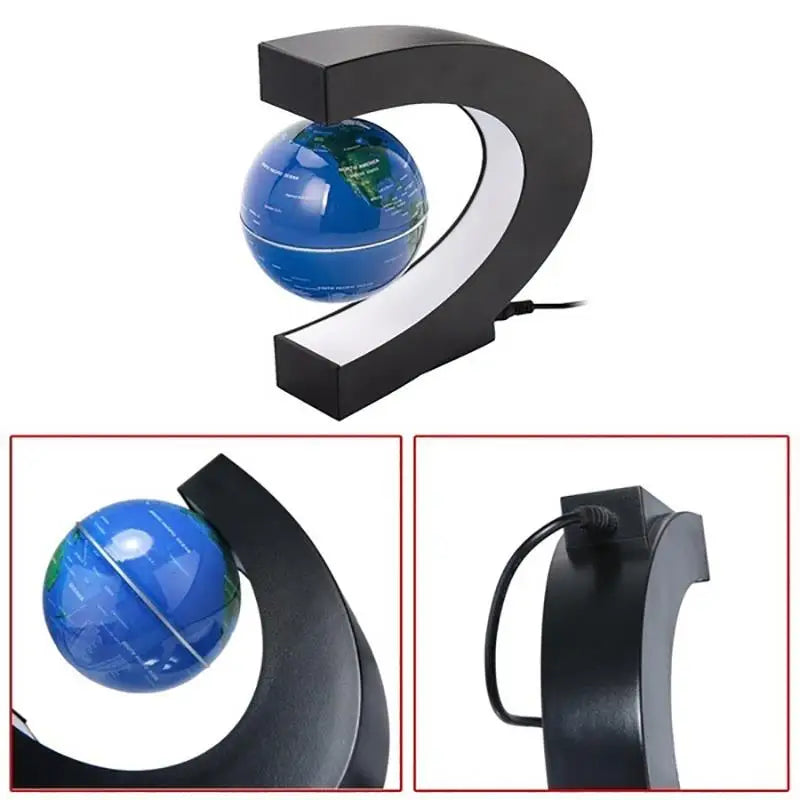 Globo Terráqueo de Levitación Magnética con Luz LED – Lámpara Antigravedad