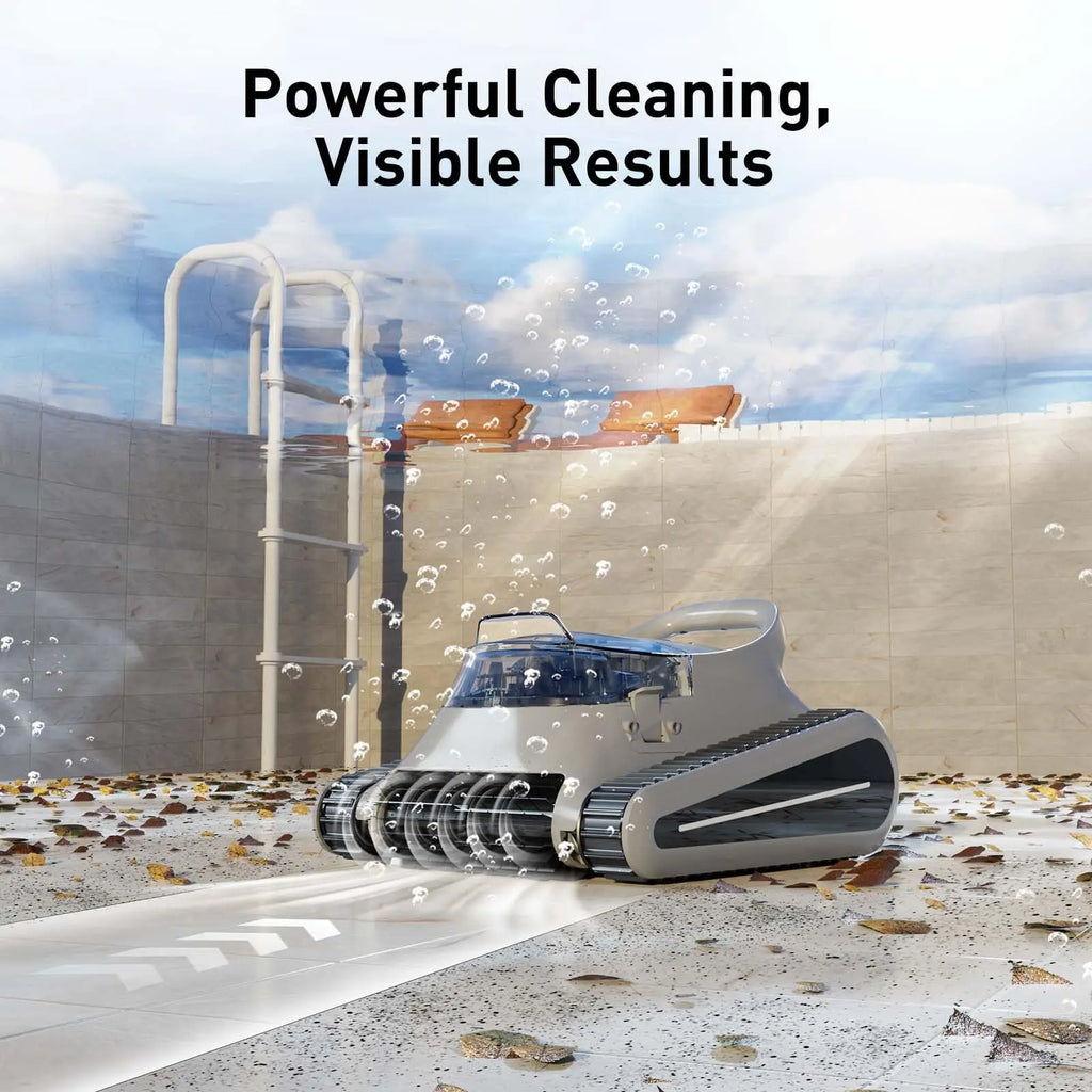 Seauto Crab Pro: Robot Limpiafondos Inalámbrico de Alta Potencia para Piscinas Enterradas (Hasta 200 m²)